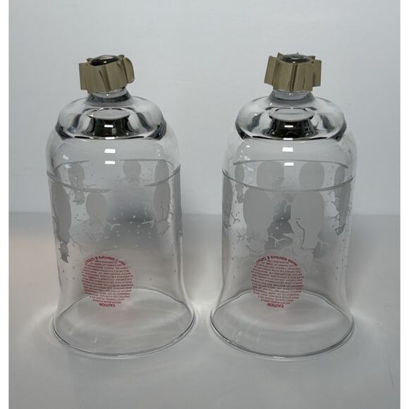 Snowman Votive Candle Holders Set of 2 Home Interior Homco 3" x 5.5" - Picture 1 of 10